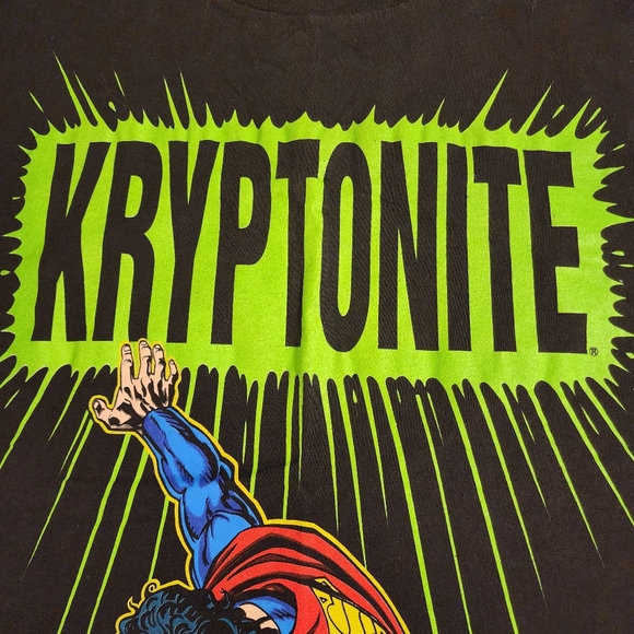 DC Comics Vintage 90s Kryptonite Superman Graphic Tee | 1994 | Changes - Picture 3 of 11